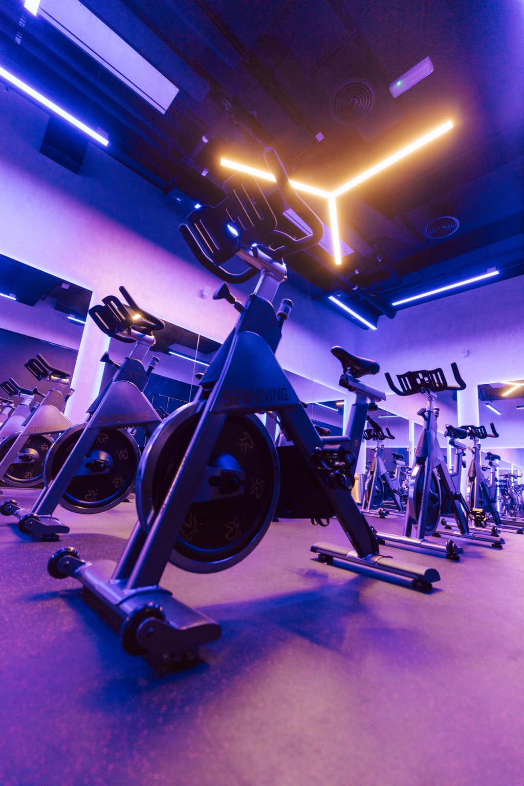 Spinning studio in Platform Health Club ladies-only gym